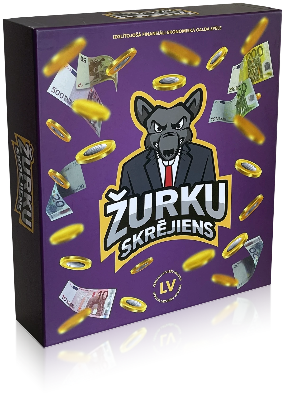 Galda spēles “Žurku skrējiens” kaste, izdevums latviešu valodā